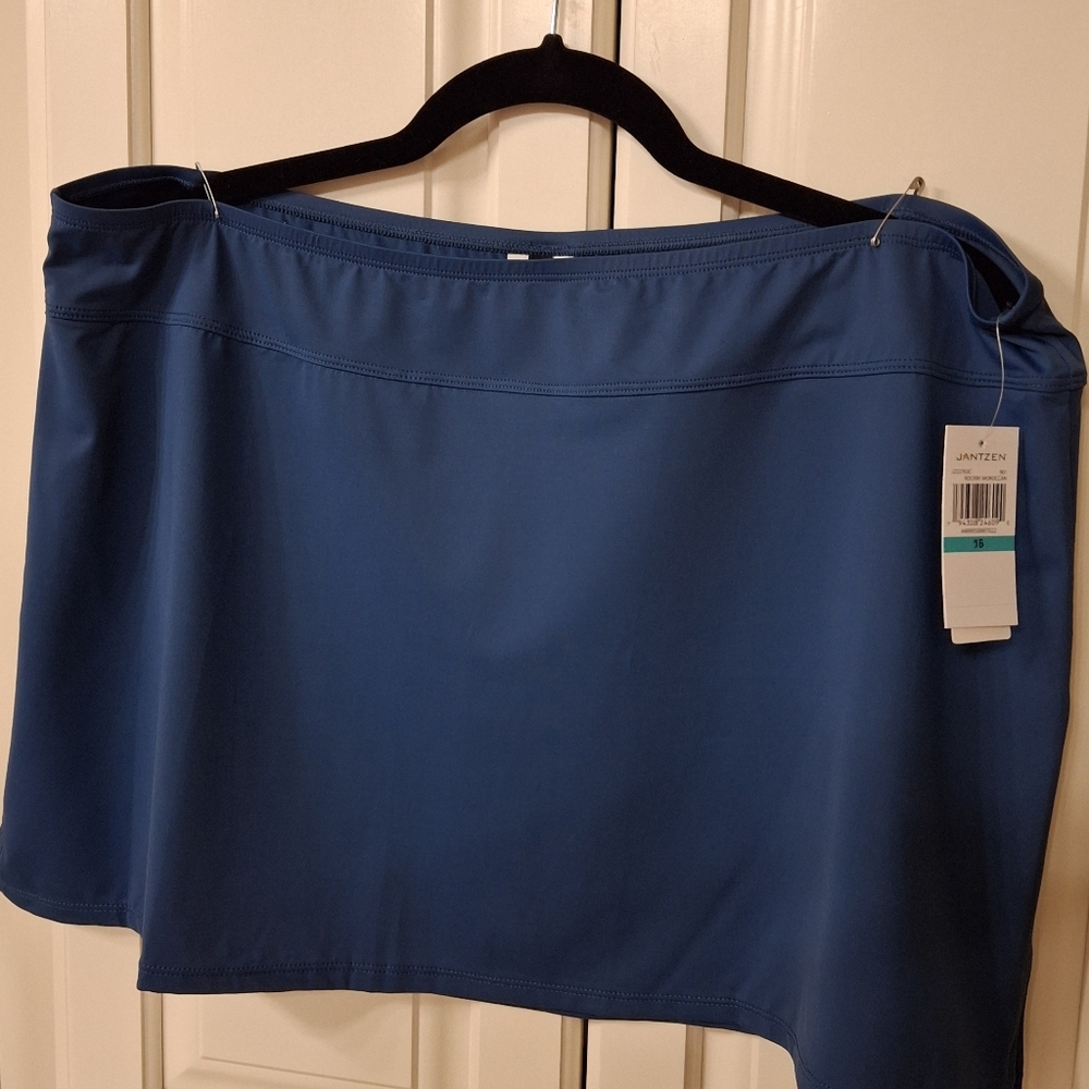 JANTZEN Blue Swim Skirt Size 16